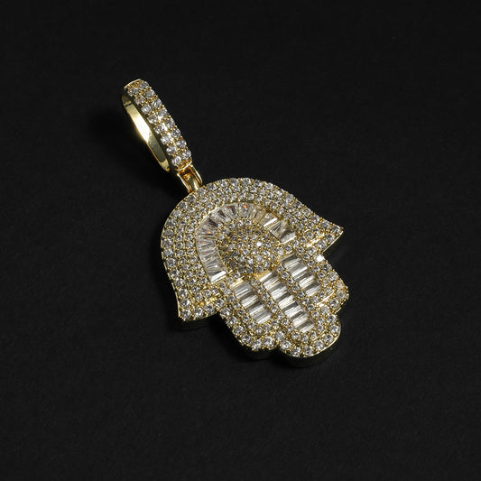 Gold Hamsa Pendant