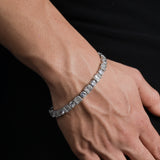 Diamond Clubbed Baguette Bracelet