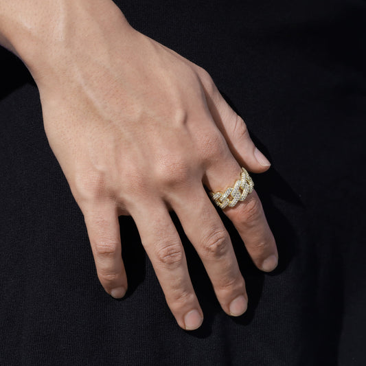 Mathias Diamond Cuban Ring
