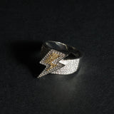 Duo-Tone Diamond Flash Ring