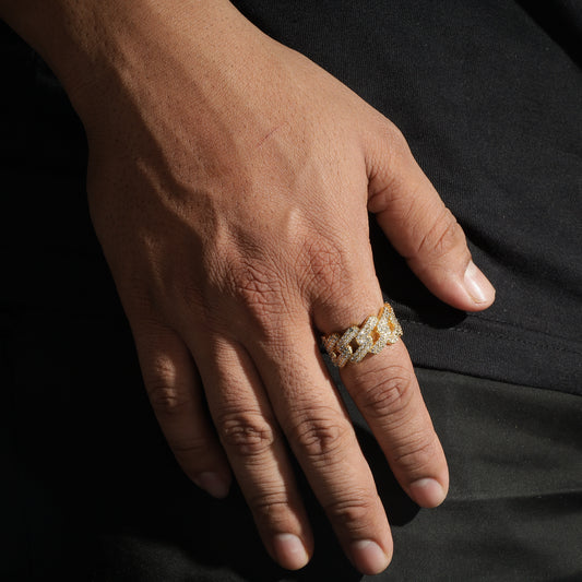 Mathias Diamond Cuban Ring