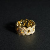 Mathias Diamond Cuban Ring