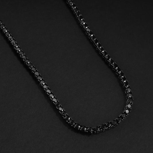 Nico Black Tennis Chain