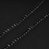 Nico Black Tennis Chain