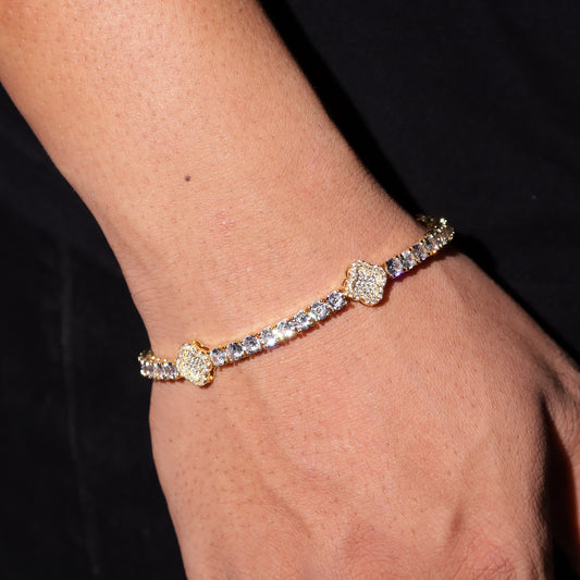 Bling Gold Motif Bracelet