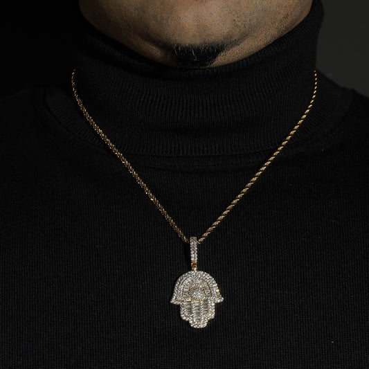 Gold Hamsa Pendant