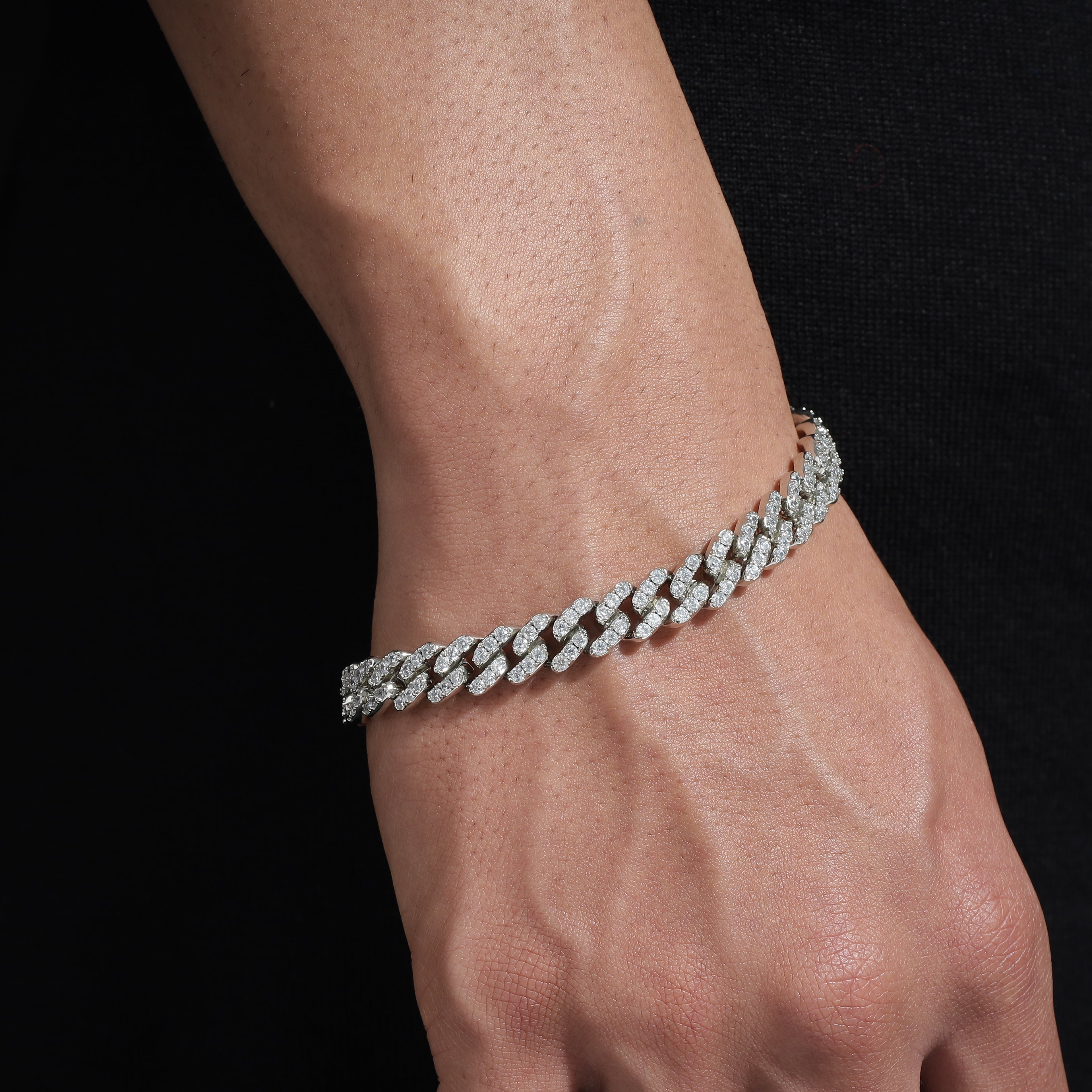 Bling Prong Cuban Bracelet 9mm