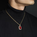 Bling Red Stone Pendant