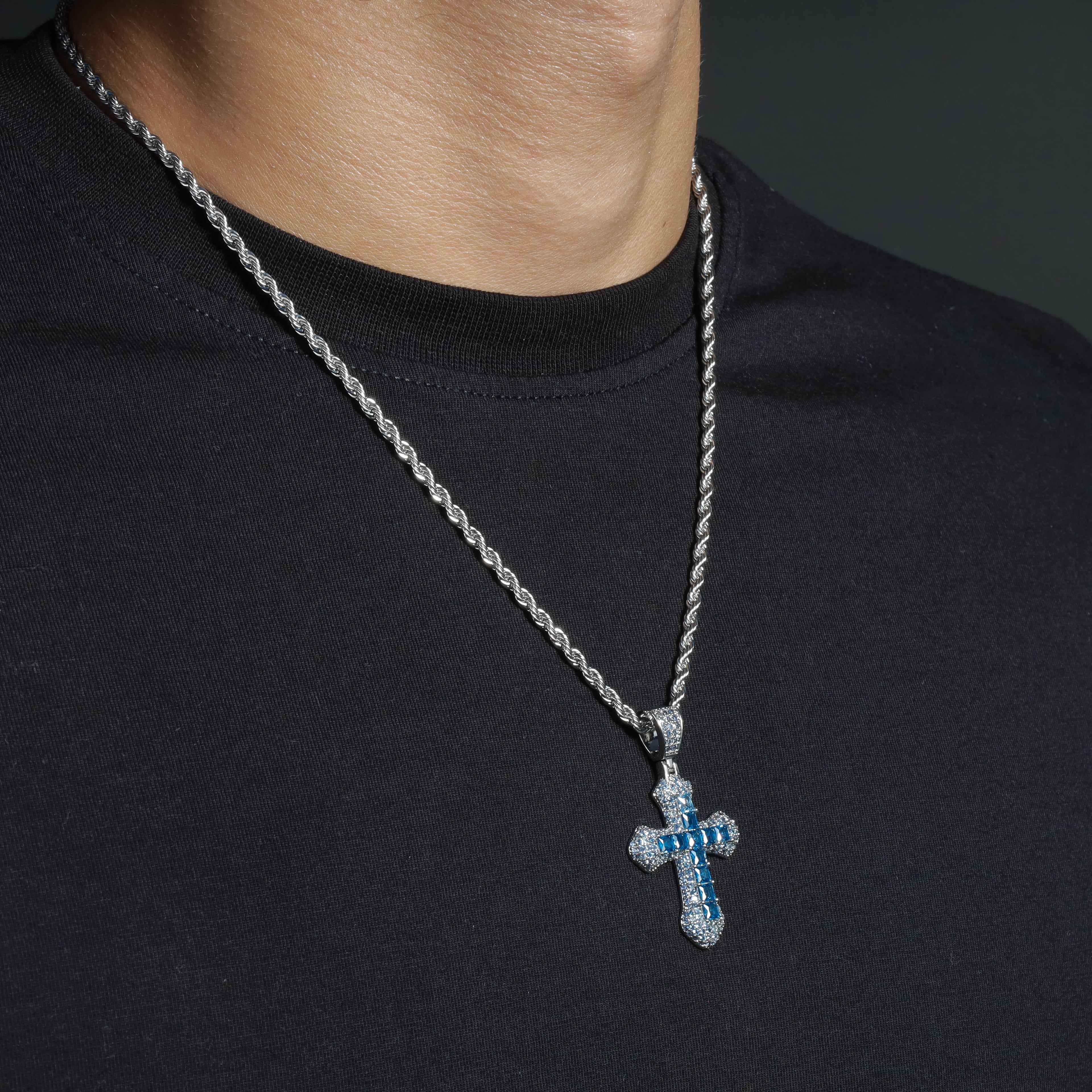 Blue Cross Pendant