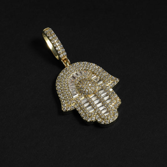 Gold Hamsa Pendant