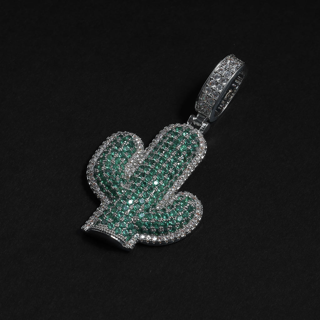 Silver Cactus Pendant