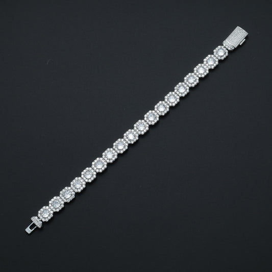 Viktor Clustered Tennis Bracelet