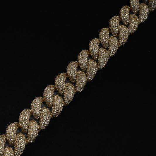 Mikhail Diamond Cuban Bracelet - 14mm