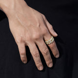 Mathias Diamond Cuban Ring