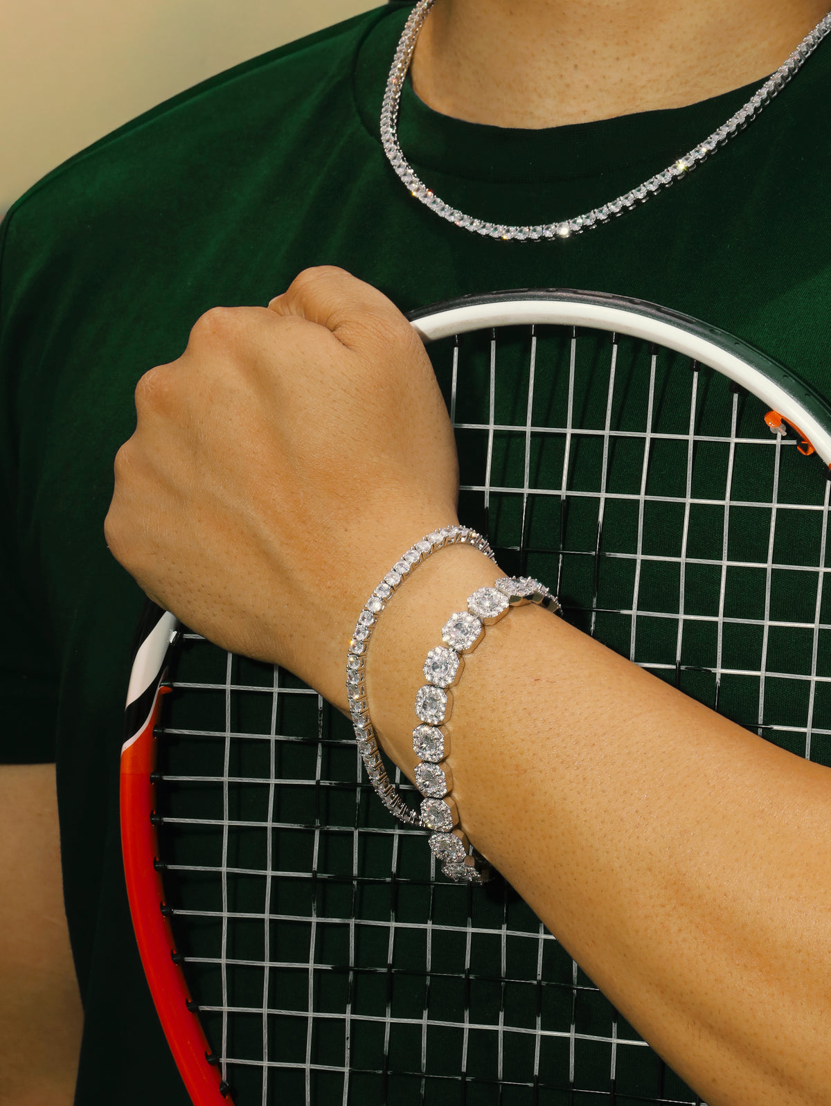 Viktor Clustered Tennis Bracelet 10MM